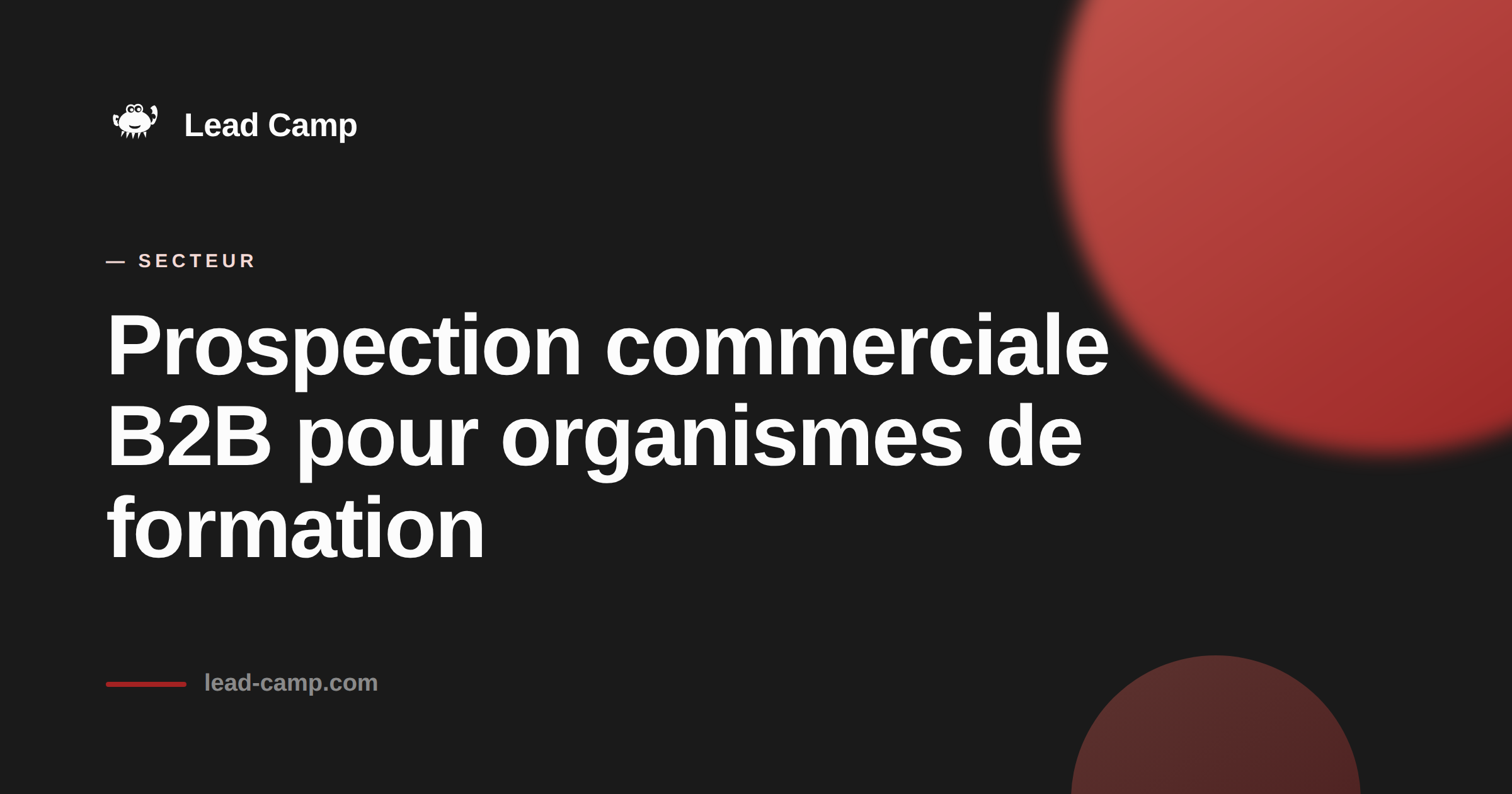Prospection B2B pour organisme de formation : générer des rendez-vous qualifiés.
