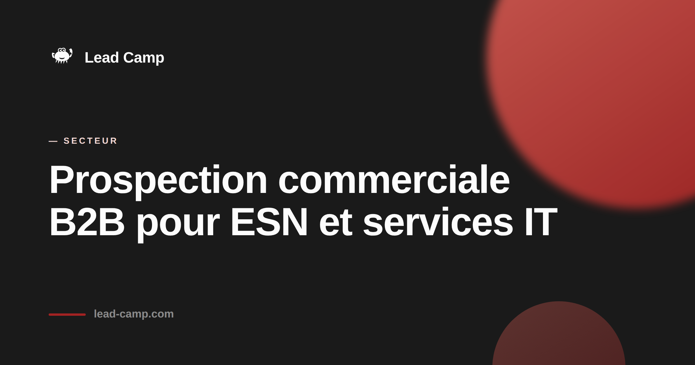 Prospection B2B pour esn : générer des rendez-vous qualifiés.