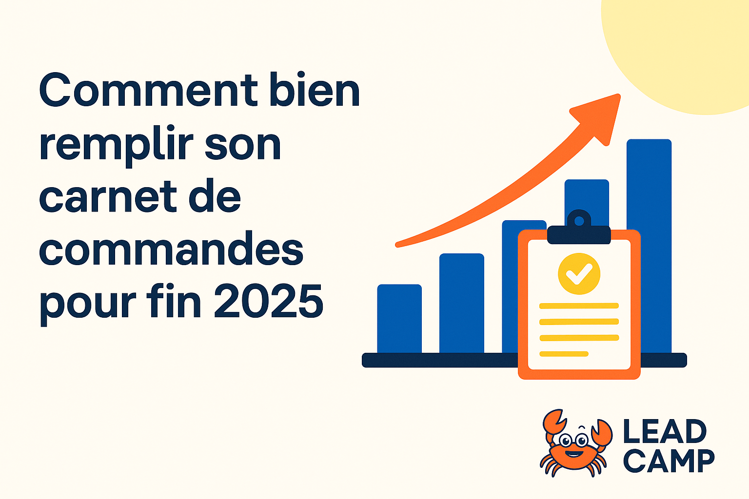 Comment bien remplir son carnet de commandes pour fin 2025