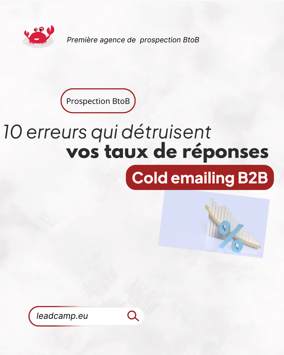 Taux de réponse email : 10 erreurs en cold emailing B2B.
