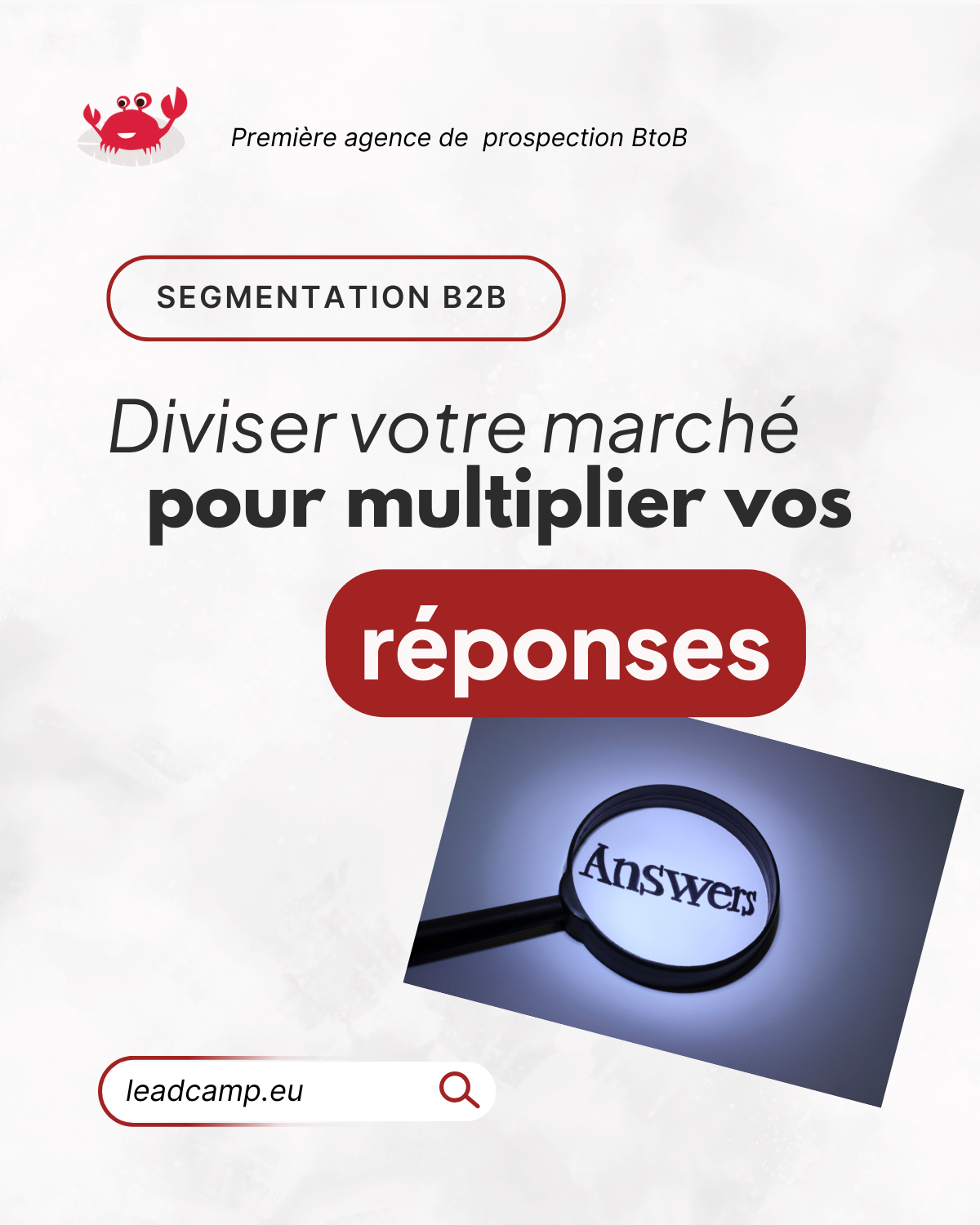 Segmentation b2b en 3 niveaux pour la prospection.