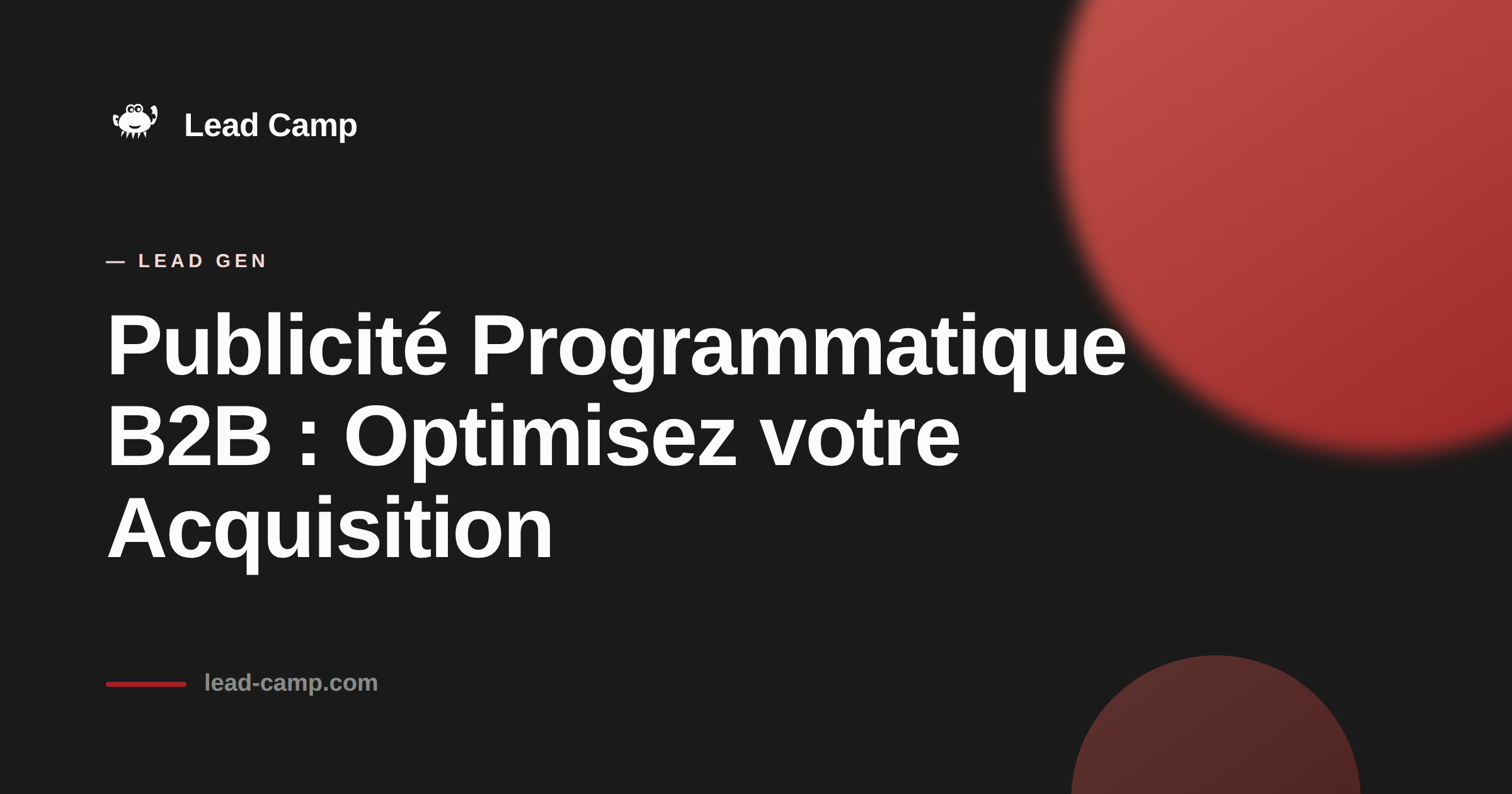 Publicité Programmatique B2B : Optimisez votre Acquisition